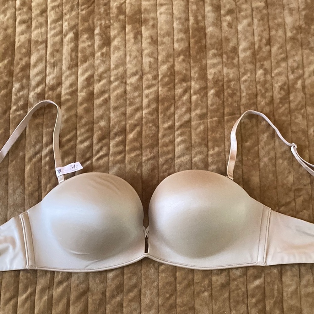 Victoria's Secret Beige Strapless Bra